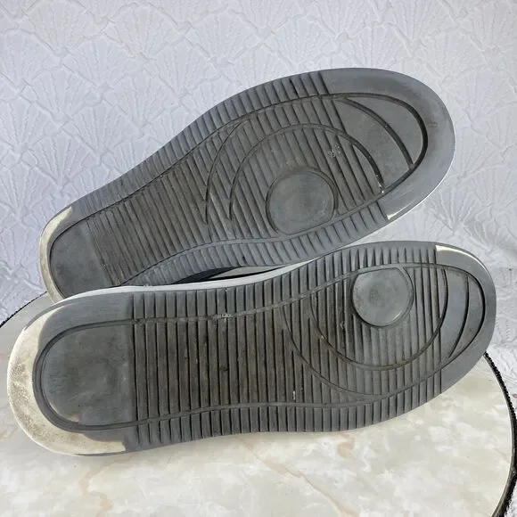 Nordstrom Rack Shoes Mens Sz 11 Black Ortholite Leather Comfort Casual Sneakers - Picture 13 of 13